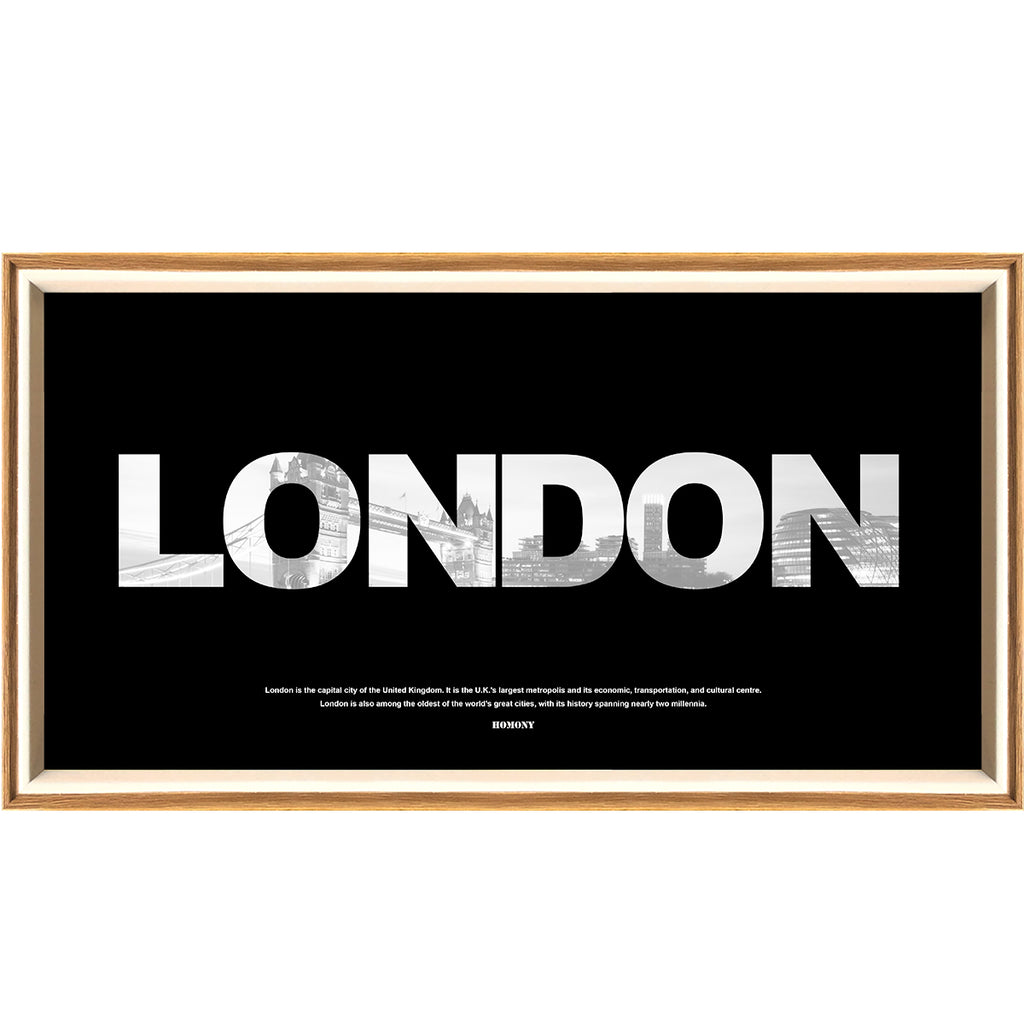 10 Inches The Great City Of London LED Light Painting Lamp Artwork Night Light  city name series